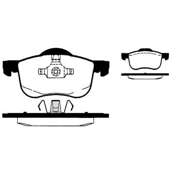 Jeu de 4 plaquettes de frein avant RAICAM OEM 30648385 Jeu de 4 plaquettes de frein avant RAICAM OEM 30648385