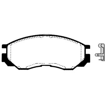 Jeu de 4 plaquettes de frein avant RAICAM OEM MR389547