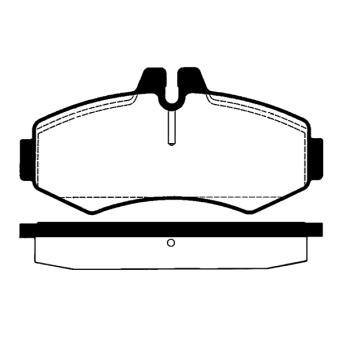 Jeu de 4 plaquettes de frein avant RAICAM OEM 0034200120 Jeu de 4 plaquettes de frein avant RAICAM OEM 0034200120