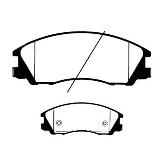 Jeu de 4 plaquettes de frein avant RAICAM OEM 5810126A10