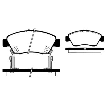 Jeu de 4 plaquettes de frein avant RAICAM OEM 45022S04V11