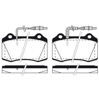 Jeu de 4 plaquettes de frein avant RAICAM OEM 425182