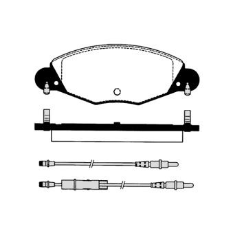 Jeu de 4 plaquettes de frein avant RAICAM OEM 425289