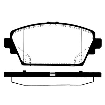 Jeu de 4 plaquettes de frein avant RAICAM OEM 41060AV126