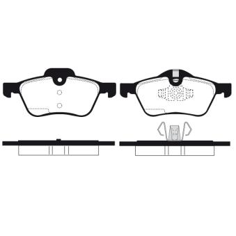 Jeu de 4 plaquettes de frein avant RAICAM OEM 34112167233