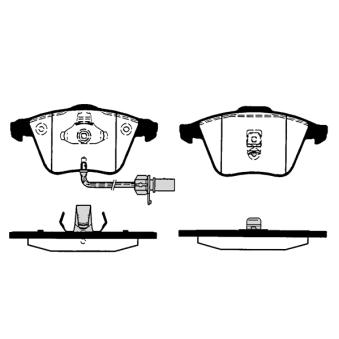 Jeu de 4 plaquettes de frein avant RAICAM OEM 4B0698151AC