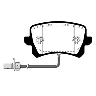 Jeu de 4 plaquettes de frein arrière RAICAM [RA.0921.2]