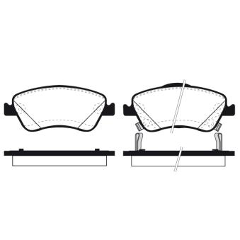 Jeu de 4 plaquettes de frein avant RAICAM OEM 0446502190