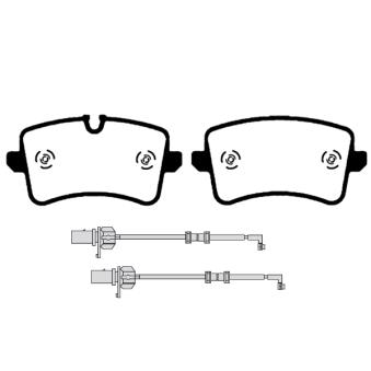 Jeu de 4 plaquettes de frein arrière RAICAM [RA.0931.1]