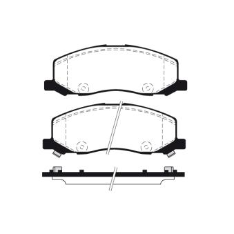 Jeu de 4 plaquettes de frein avant RAICAM OEM 13237752