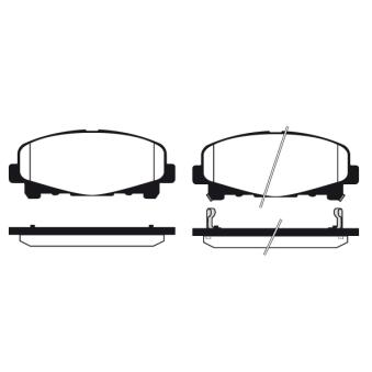 Jeu de 4 plaquettes de frein avant RAICAM RA.1119.0 pour HONDA ACCORD 2.4 - 201cv