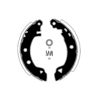 Jeu de mâchoires de frein RAICAM [RA24920]