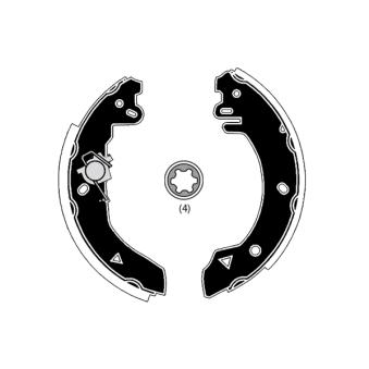 Jeu de mâchoires de frein RAICAM OEM 5030106