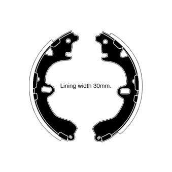 Jeu de mâchoires de frein RAICAM RA26720 pour MITSUBISHI COLT 1.6 - 110cv