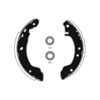 Jeu de mâchoires de frein RAICAM [RA26780]