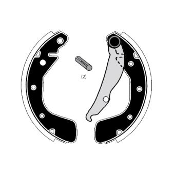 Jeu de mâchoires de frein RAICAM [RA26800]