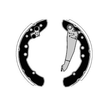 Jeu de mâchoires de frein RAICAM RA26850 pour AUDI 100 2.0 E - 115cv