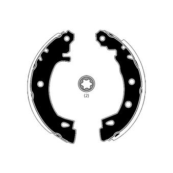 Jeu de mâchoires de frein RAICAM OEM 7701207268