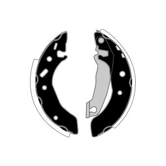 Jeu de mâchoires de frein RAICAM OEM 1E012638Z