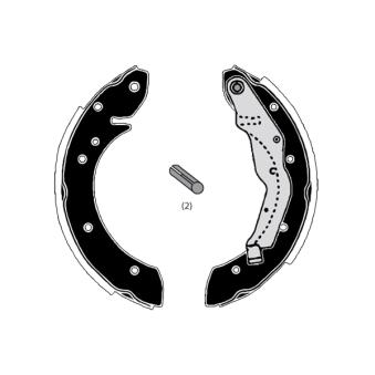 Jeu de mâchoires de frein RAICAM [RA27170]