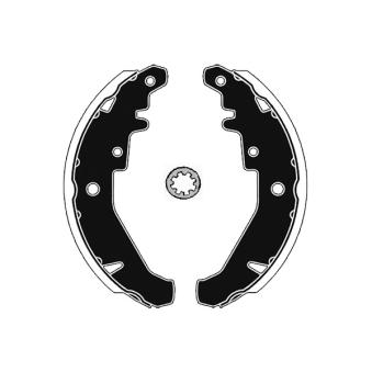 Jeu de mâchoires de frein RAICAM [RA27320]