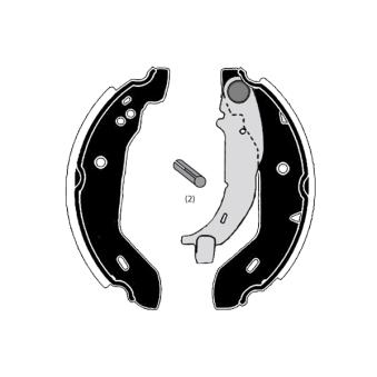 Jeu de mâchoires de frein RAICAM OEM 1684200220