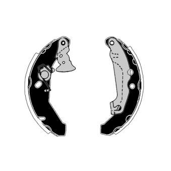 Jeu de mâchoires de frein RAICAM [RA27690]