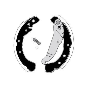 Jeu de mâchoires de frein RAICAM RA28470 pour MAZDA MX-5 1.7 CDTI - 110cv