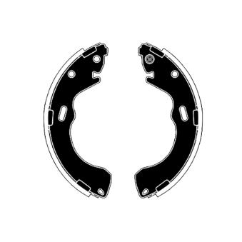 Jeu de mâchoires de frein RAICAM RA28770 pour RENAULT R4 2.0 TD - 110cv