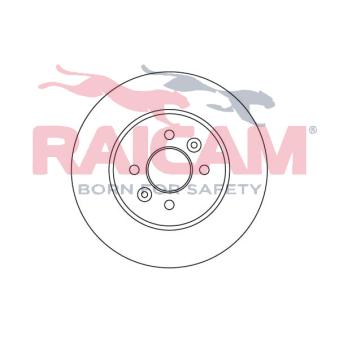 Jeu de 2 disques de frein arrière RAICAM [RD00686]