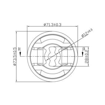 Silent bloc de suspension (train avant) GOOM OEM 1618067580 Silent bloc de suspension (train avant) GOOM OEM 1618067580