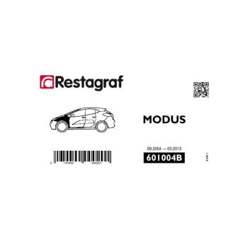 Kit de clip de fixation, carrosserie RESTAGRAF 601004B pour RENAULT MODUS 1.2 16V Hi-Flex - 75cv