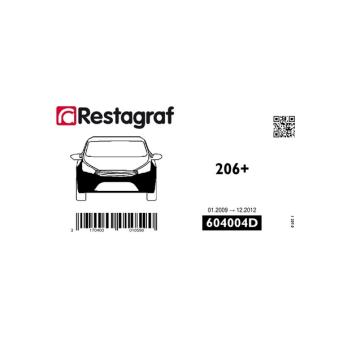 Kit de clip de fixation, carrosserie RESTAGRAF 604004D pour PEUGEOT 206+ 1.4 i - 75cv