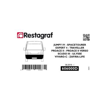 Kit de clip de fixation, carrosserie RESTAGRAF 606000D pour SEAT LEON E-JUMPY - 136cv