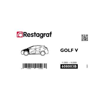 Kit de clip de fixation, carrosserie RESTAGRAF 608003B pour VOLKSWAGEN GOLF 1.4 TSI - 122cv