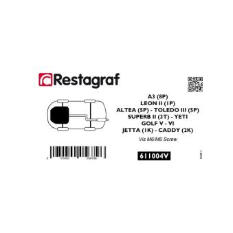 Kit de clip de fixation, carrosserie RESTAGRAF [611004V]