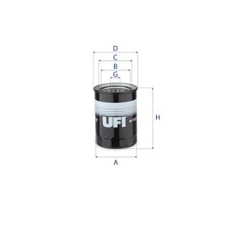 Filtre à huile UFI OEM 7984326