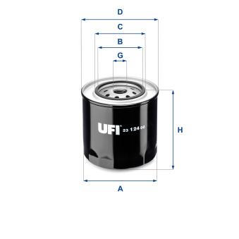 Filtre à huile UFI OEM 1015511M91