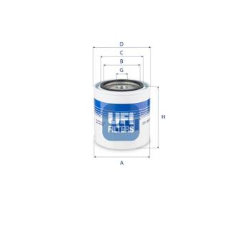 Filtre à huile UFI OEM 1133278R1