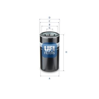 Filtre à huile UFI OEM 299670 Filtre à huile UFI OEM 299670
