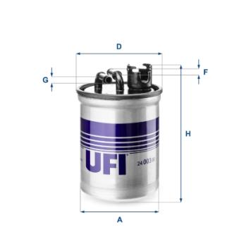 Filtre à carburant UFI OEM 7M0127401A
