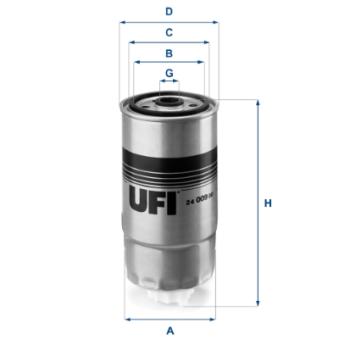 Filtre à carburant UFI OEM 87679501