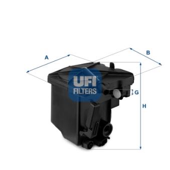 Filtre à carburant UFI OEM 190195
