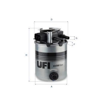 Filtre à carburant UFI OEM 16400BB51A