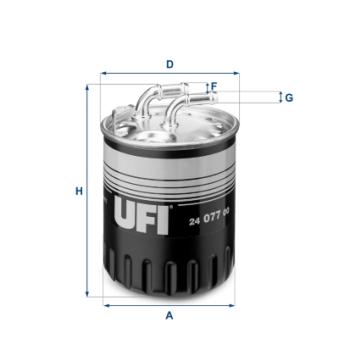 Filtre à carburant UFI OEM 6420901652