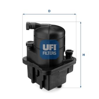 Filtre à carburant UFI OEM 7701479151 Filtre à carburant UFI OEM 7701479151