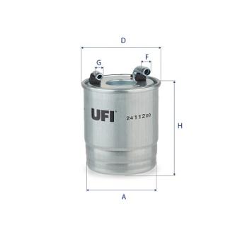 Filtre à carburant UFI OEM 6420902252