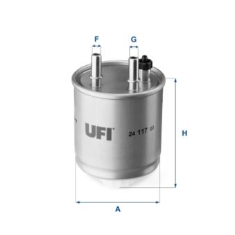 Filtre à carburant UFI OEM 164003978R