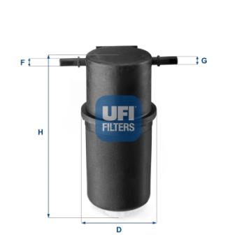 Filtre à carburant UFI OEM 2H0127401