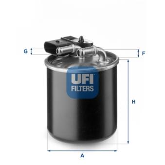 Filtre à carburant UFI OEM 6510903152